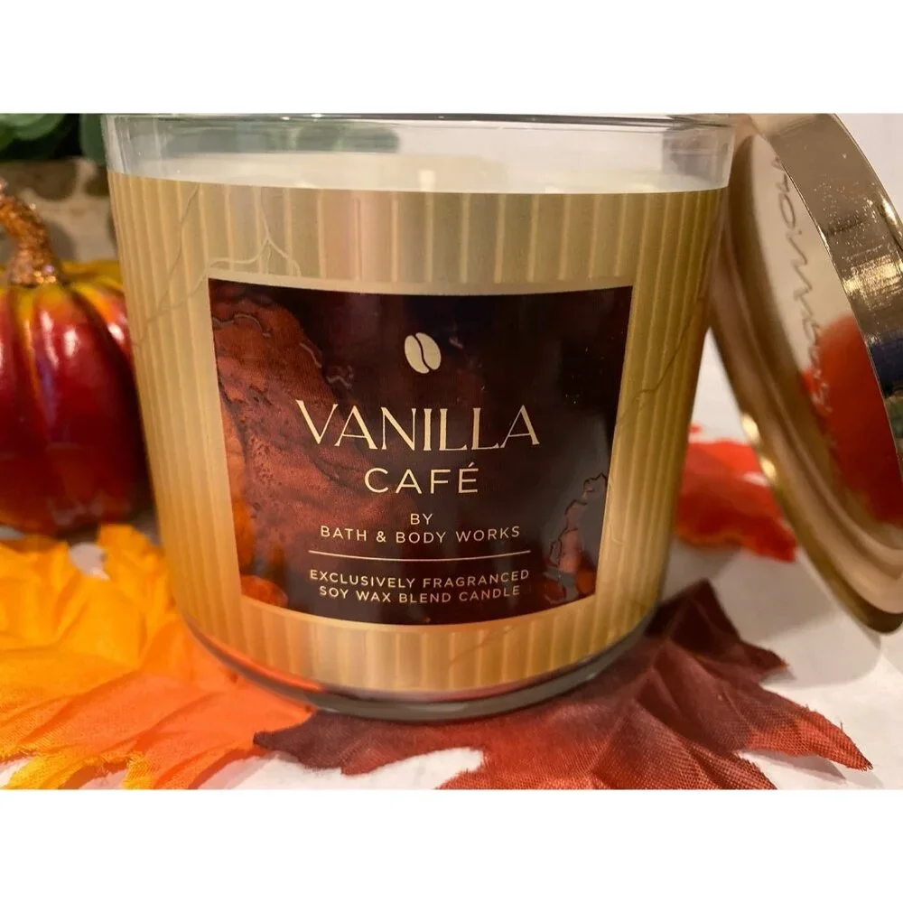Bath & Body Works “Vanilla Cafe” NEW 3 Wick Candle